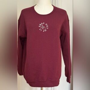 Gildan “SNAP OUT OF IT” Burgundy Graphic Sweatshirt
